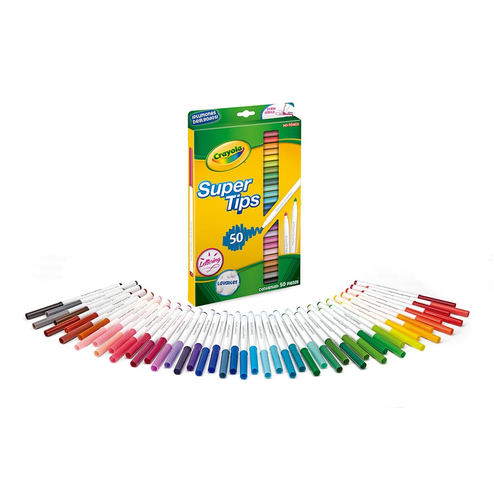 Crayola - Pennarelli lavabili con profumi Silly Scents, assortiti, 50 pezzi