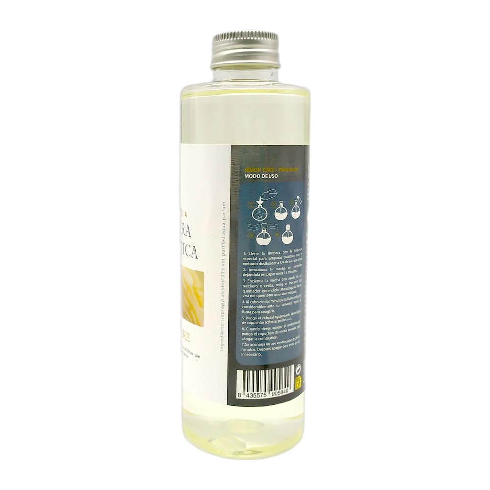 Pack Ahorro Lámpara Catalítica Orange Diamonds + Fragancia Aroma Lemon Cake 500ml. Elimina Malos olores e impurezas, perfuma y Limpia.