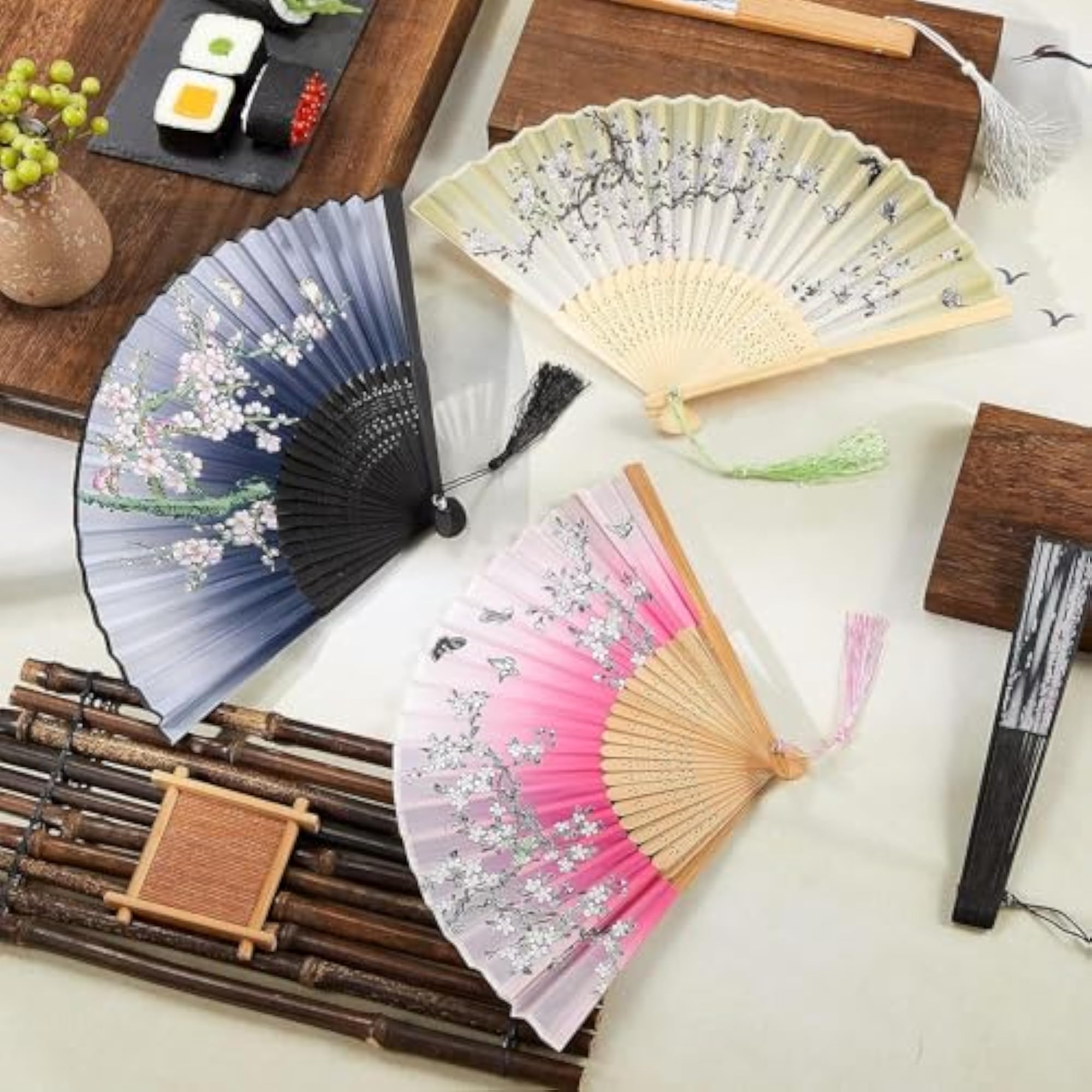 Japanese Foldable Fan, Stylish Hand Fan for Travel