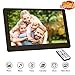 Produktbild Digitaler Bilderrahmen, Tenswall Full HD(1920 * 1080) 10.1 Zoll Elektronischer Bilderrahmen Full-IPS-Display Foto/Musik/Video/Kalender/Wecker, Unterstützt USB/SD-Karte, Fernbedienung(Holzmaserung)