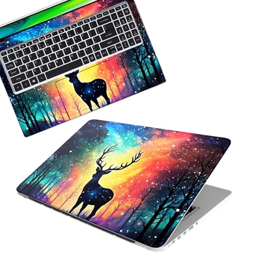 Image of Galaxsia Floral D40 Full Body Vinyl Laptop Skin /Sticker /Cover Upto 15.6 Inches Laptops Laminated-Removable-HD Quality Compatible for Hp-Dell-Sony-Lenovo-Asus etc.(15x10 Inches)