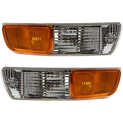 CarLights360: For 1998 1999 2000 Toyota RAV4 Turn Signal/Parking Light Assembly Driver and Passenger Side Pair | TO2532111 TO2533111