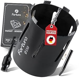 Fortura Diamant-Kernbohrer Set Ø42-162mm