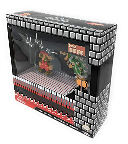 World of Nintendo 2.5" 8-Bit Classic Mario vs Bowser Action Figure 2-Pack - image 2