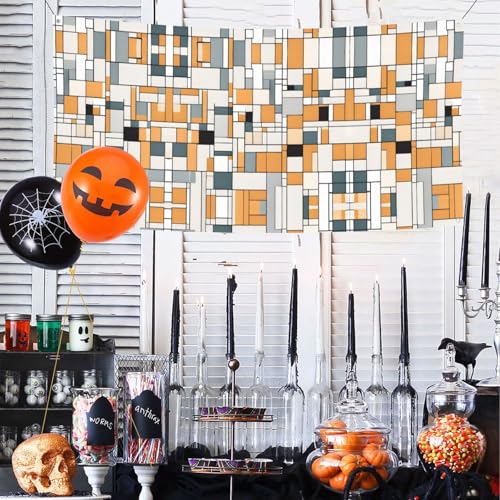 MINDBBDFJ Mid Century Modern Print Banners And Signs For Outdoor/Indoor,Personalized Banner Customizable Parties Halloween Banner (180x90cm)2