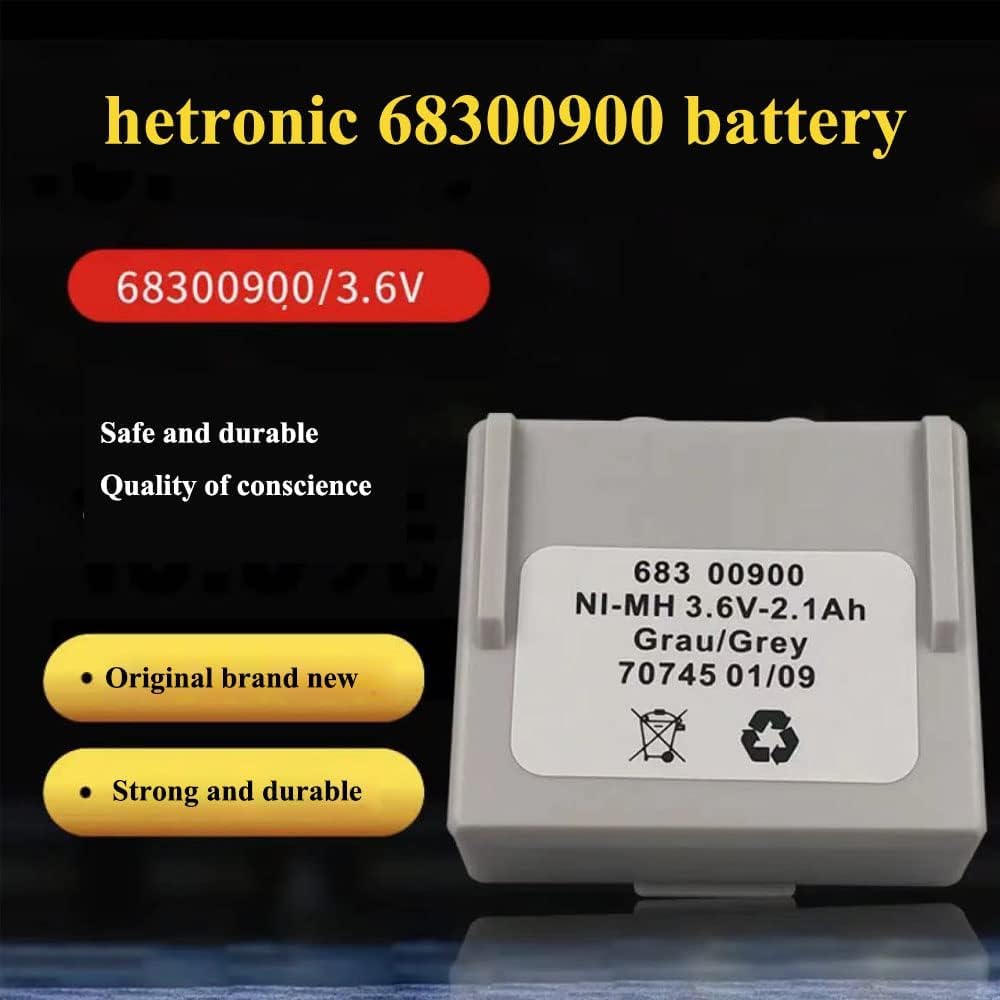 XCGonSa 68300900 3.6V 2100mAh Rechargeable Battery for Hetronic Remote Control Compatible with Hetronic 68300900, 68300940