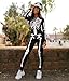 Tipsy Elves Form Fitting & Flattering Skeleton Bodysuit for Halloween - Women's Sexy Skeleton Costume - White, Size Medium