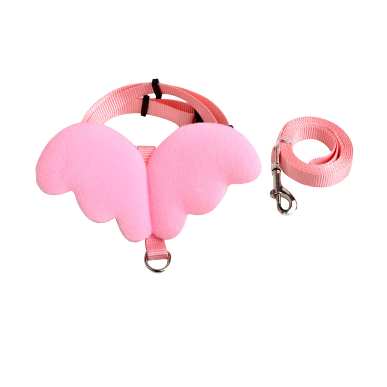 Happyyami Breathable Cat Harness Harness Traction Rope Angel Wing Strap Pet Leash Hauling Cable Lead
