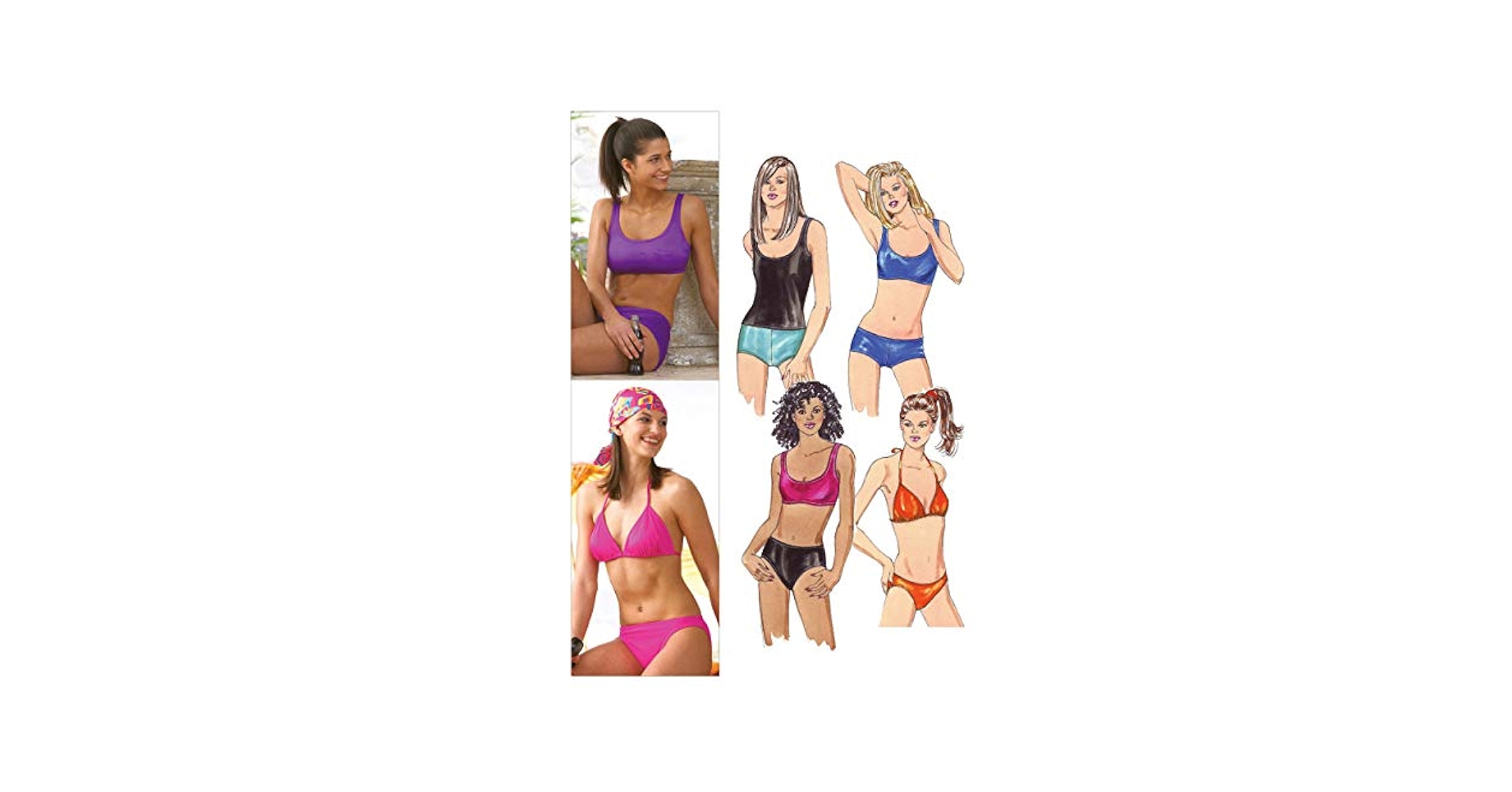 Amazon.com: Kwik Sew K3239 Swimsuits Sewing Pattern, Size XS
