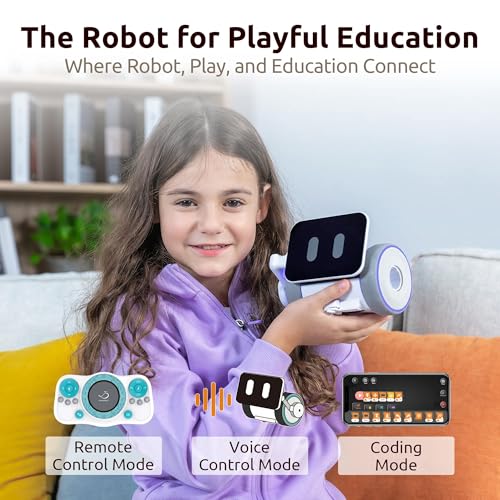 WhalesBot Pubbo Air Smart Robot Kit for Kids 6 7 8 9 10, Voice/Touch/Remote Control, Interactive Companion Robotic with 9 Sensors, Modular/Scratch Coding, STEM Educational Toy Gift for Boys Girls - Image 3