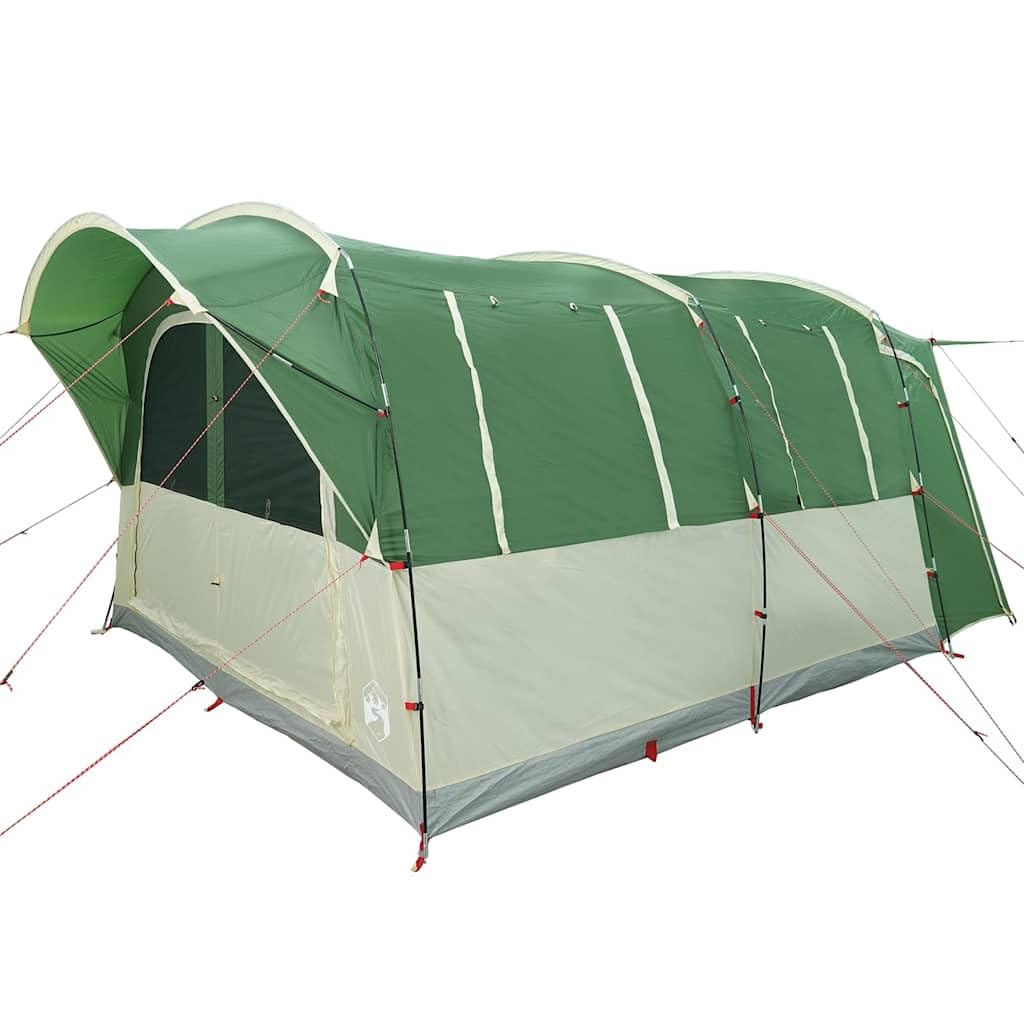 Tenda per auto per 4 persone, verde, impermeabile, tenda da campeggio pieghevole in poliestere con rivestimento in PU, impermeabile e antivento, facile da montare con pali e cinghie robuste
