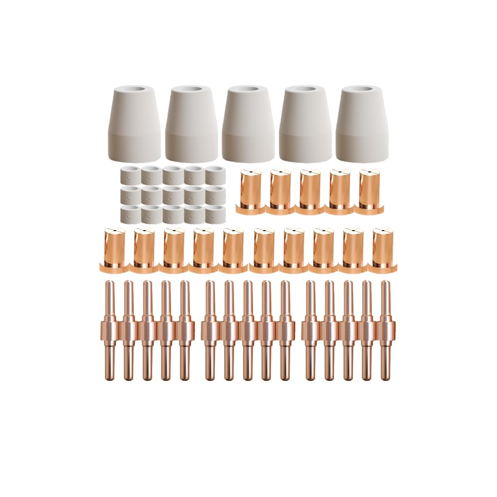 50pcs Extended PT-31 Plasma cutter Consumables， Fit PT31 Plasma Torch Cutting Consumables