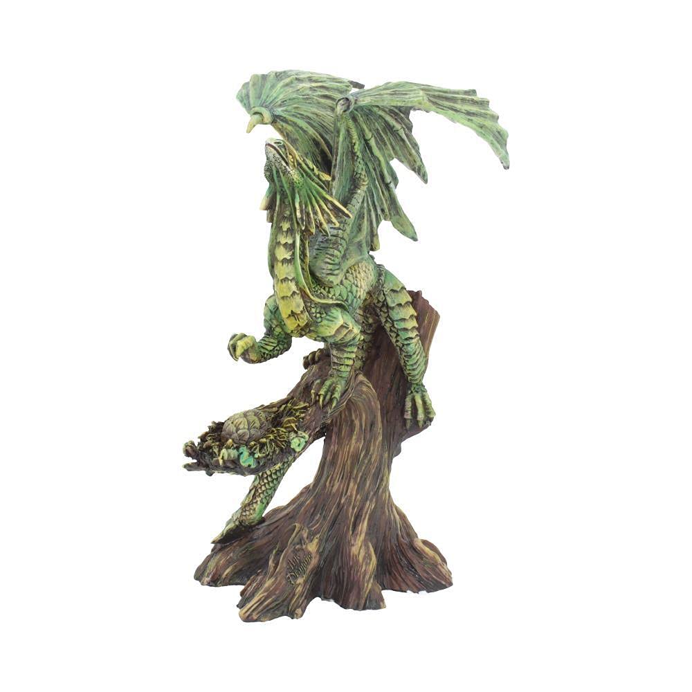 Nemesis Now Figura de dragón del Bosque Adulto Anne Stokes de 25,5 cm, Resina, Verde, Talla única