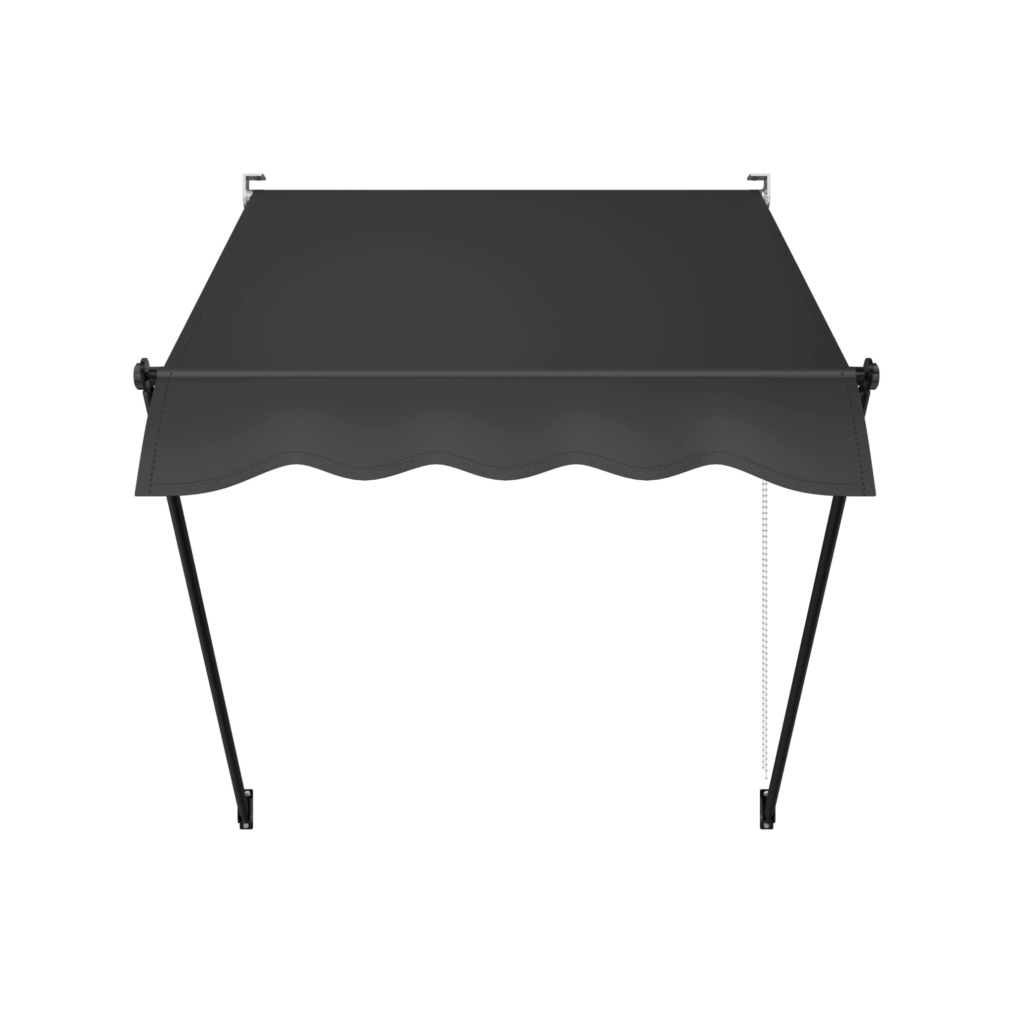 Amazon.com : STEELAID Manual Retractable Door Cover| 42” Screw-in Outdoor  Awning| Adjustable Pergola Sun Shade w/ UV Protection| 100% Polyester  Waterproof Outdoor Canopy for Windows u0026 Doors : Patio, Lawn u0026 Garden