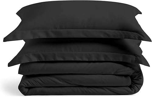 Cosy House Collection Juego de funda de edredón de lujo de 3 piezas, mezcla de rayón derivado del bambú, ropa de cama ultrasuave, protector de