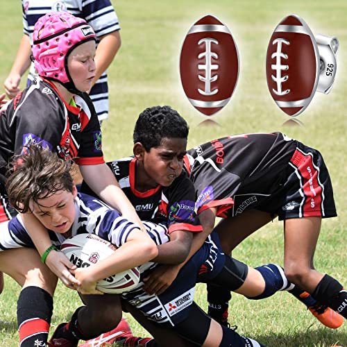 Sterling Silver Football BaseBall Softball Basketball Soccer Stud Earrings Hypoallergenic Sports Jewelry Gifts for Women Sports Lovers2