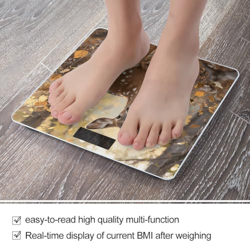 Báscula digital de baño camuflada Deer para peso corporal miniatura 5