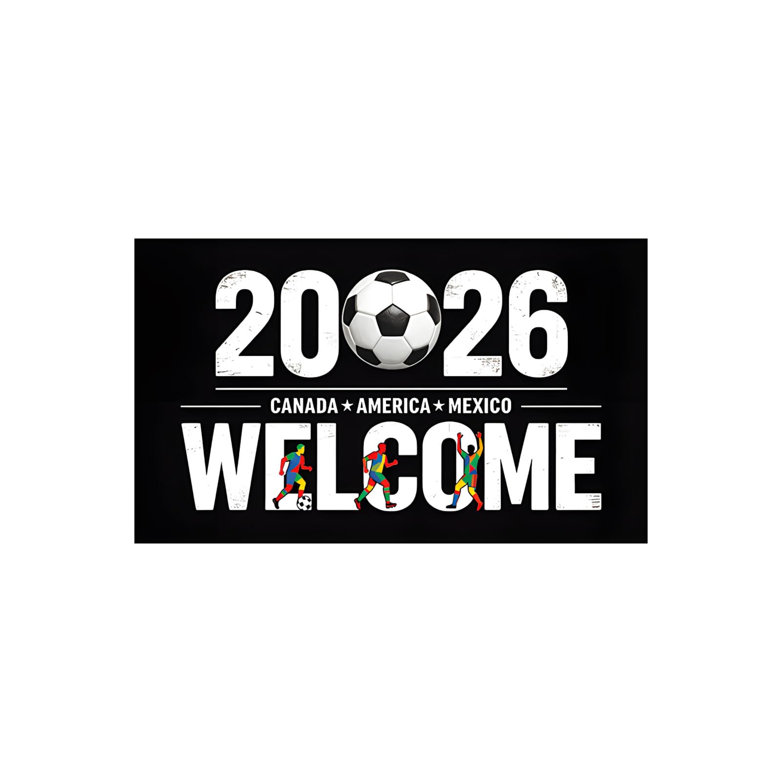 Ekoama Soccer Tournament Enthusiast Flag Crafted From Polyester Fabric Featuring Bold Colors For Indoor Decor And Celebr