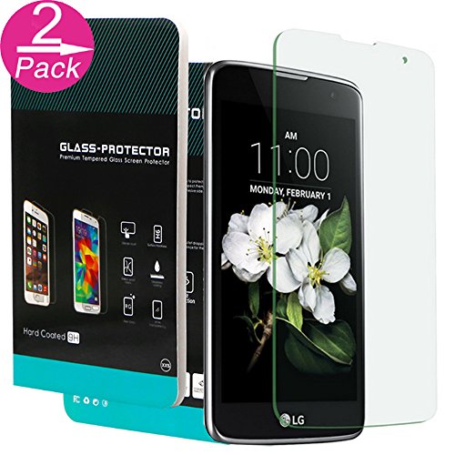 LG K7 Screen Protector,LG K7 Tempered Glass Screen Protector,Linycase 2 Pack [HD-Clear][Anti-Scratch][Anti-Fingerprint] Tempered Glass Screen Protector for LG K7/ LG Tribute 5