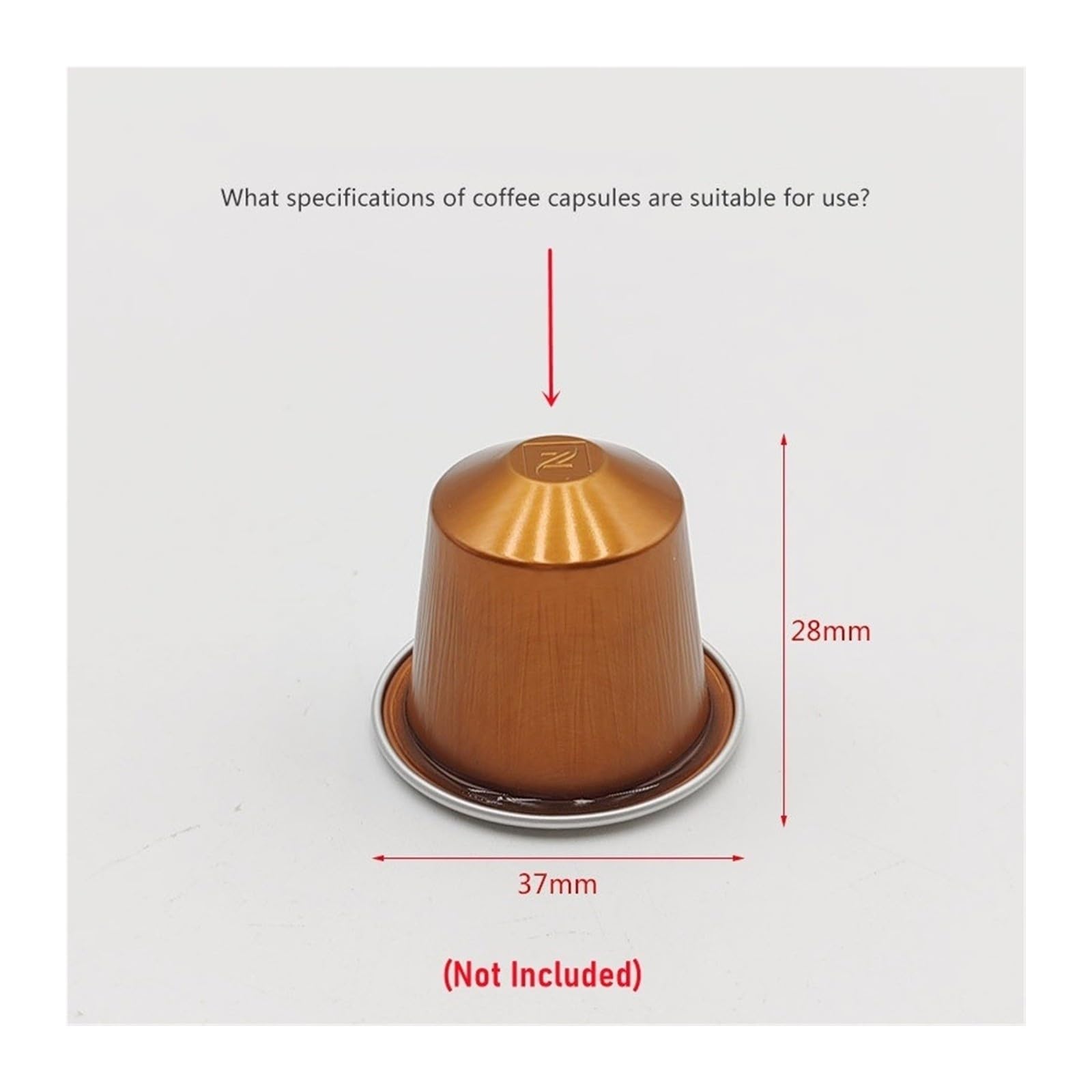 Portafiltro De Café,Compatible Con Nespresso Máquina De Café Cápsula | Manija De Las Vainas De 51mm Máquina Antideslizante