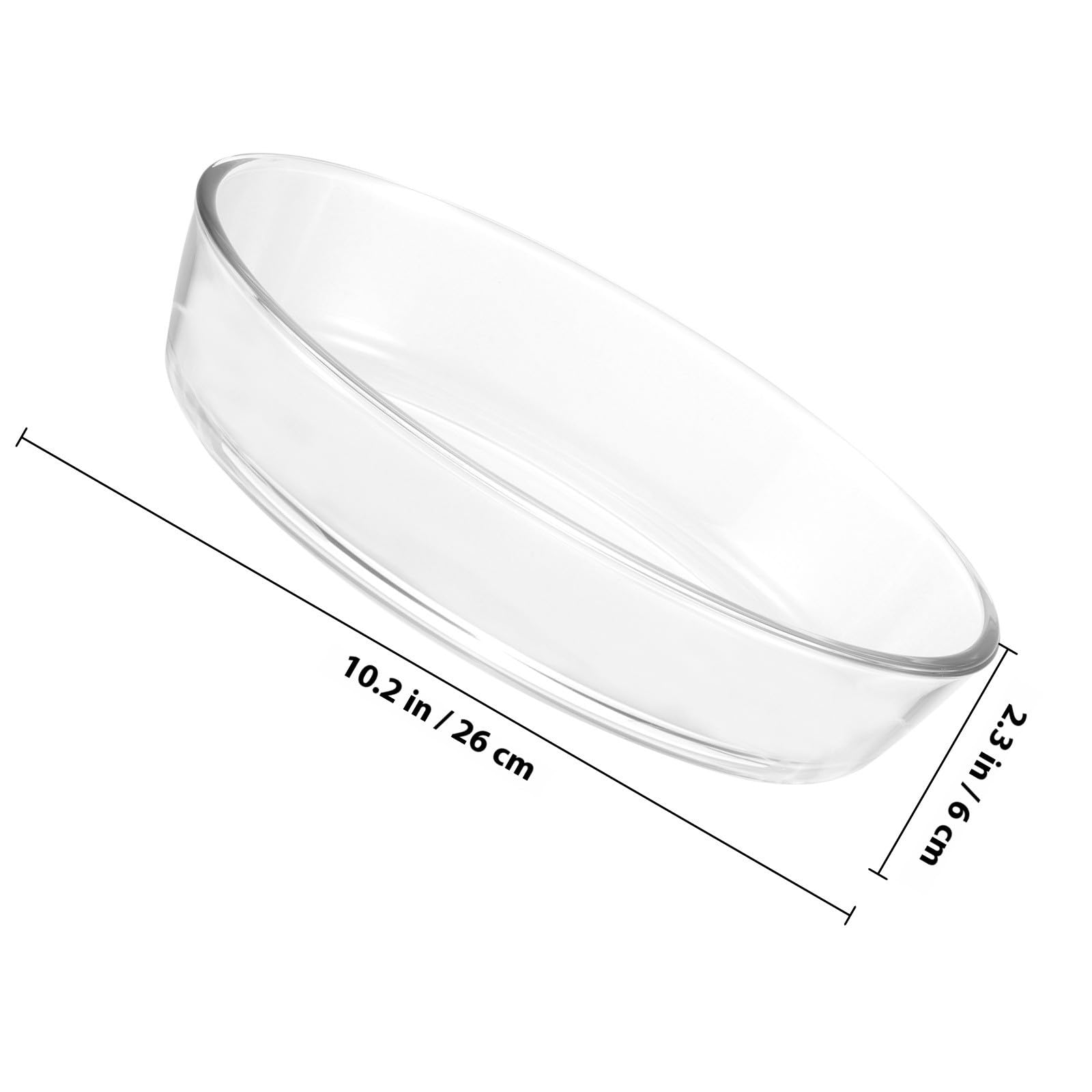 Toyvian Glas Backform aus Glas Ofenfest 2 Stück für Backofen Kuchenbackform Leicht zu Reinigen Hitzebeständig zum Backen von Rindfleisch und Ofen