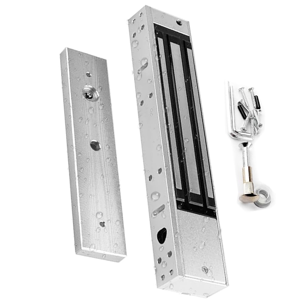 Verrou magnétique électrique étanche 280 kg avec force de maintien, 12 V CC, serrure électromagnétique, contrôle d'accès, peut être installé à l'extérieur