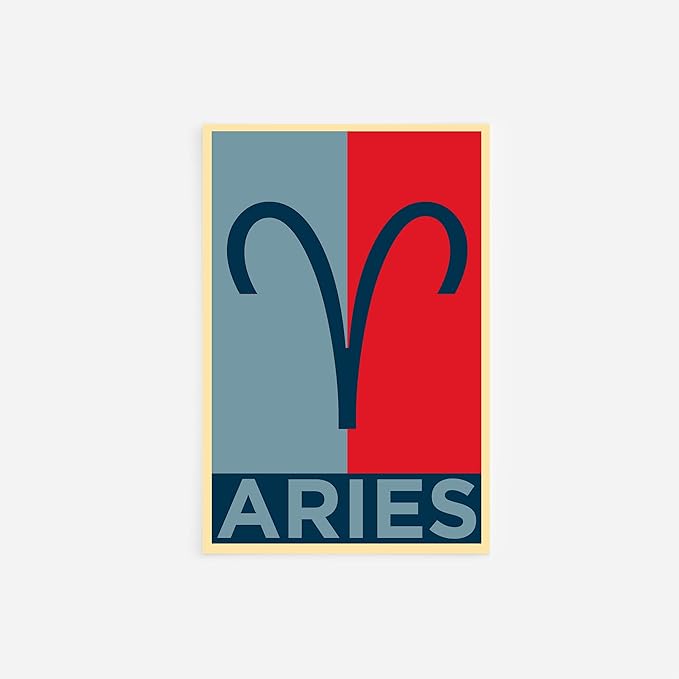 Aries Star Sign Poster Photo Art Print - Original 'Hope' Design - Airies // Size: 21 x 14 Inches