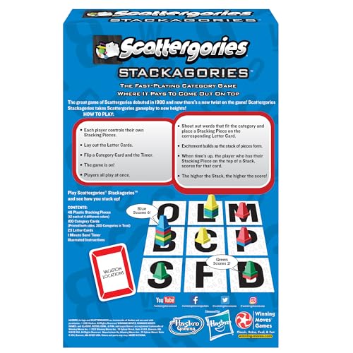 Scattergories Stackagories Juego de Mesa para 2 a 4 Jugadores miniatura 3