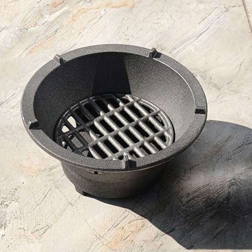 Barbecue à charbon de bois en fonte durable et compact