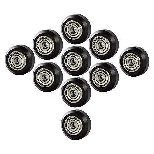 3D Printer 10 PCS POM Big Plastic Pulley Wheel Linear Bearing Pulley Passive Round Wheel Roller for Creality Ender 3, Ender 5, CR-10 and CR-10 S Series 3D Printer