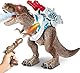 Kinder Ferngesteuertes Dinosaurier Spielzeug,Elektronik T-Rex Dino Spielzeug mit Spray, Licht,Brüllen,Realistische Gehbewegungen,Geschenk für Jungen und Mädchen