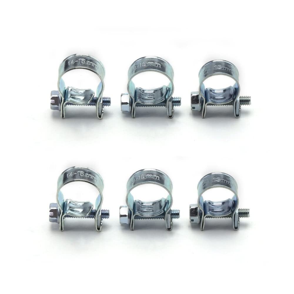126 pezzi Clip a molla Collare di serraggio Tubo flessibile Benzina Morsetti per tubi Collari a molla Tubo di serraggio 5 mm-14 mm | Leroy Merlin