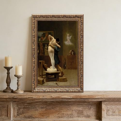 Pygmalion et Galatée Jean Leon Gerome impression sur toile décoration murale 61x91