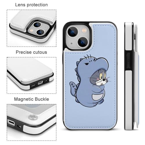 iPhone15用ケース 手帳型 トムとジェリー 【全機種対応】 アイフォン15用ケース スマホケース 財布型 PUレザー おしゃれ 背面カード収納 スタンド機能 携帯カバー 耐衝撃