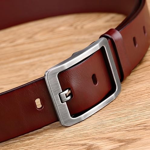 JSEIAJB Men's Leather Belt With Leather Needle Buckle Business And Leisure Belt4