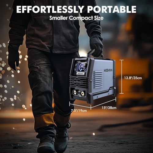 140A Gasless MIG Welder, 110V/220V Dual Votage Welding Machine, Flux Cored MIG/Lift TIG/Stick ARC 3 in 1 MIGVAN Welders Synergic Control with One-Click Wire Feeding, IGBT DC Inverter with LED Display 8 140A Gasless MIG Welder, 110V/220V Dual Votage Welding Machine, Flux Cored MIG/Lift TIG/Stick ARC 3 in 1 MIGVAN Welders Synergic Control with One-Click Wire Feeding, IGBT DC Inverter with LED Display - Image 8