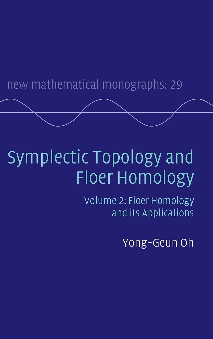 Buy Symplectic Topology And Floer Homology Vol 2 (Hb 2015) — BookShops.in