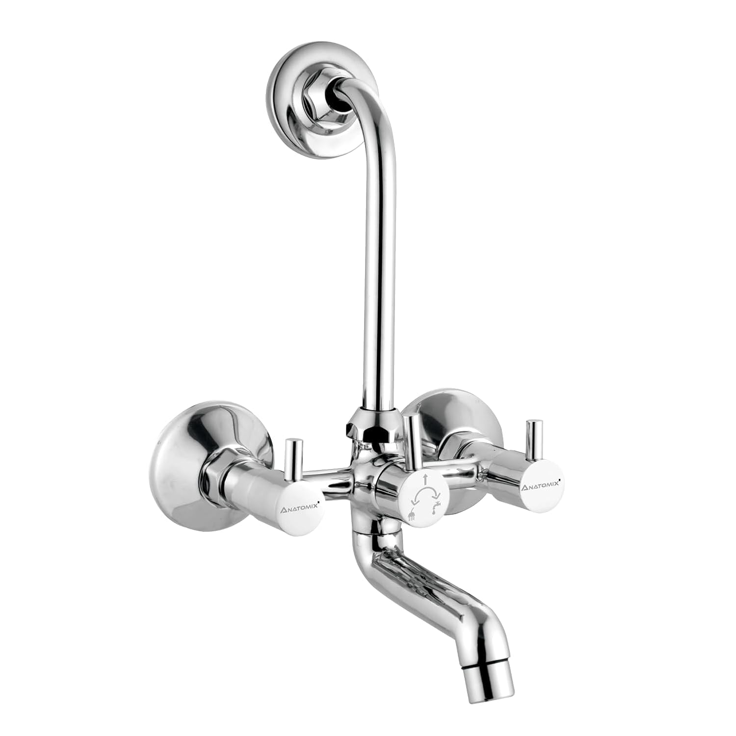 ANATOMIX Slim Wall Mixer - Chrome Finish -7 ANATOMIX Slim Wall Mixer - Chrome Finish -7