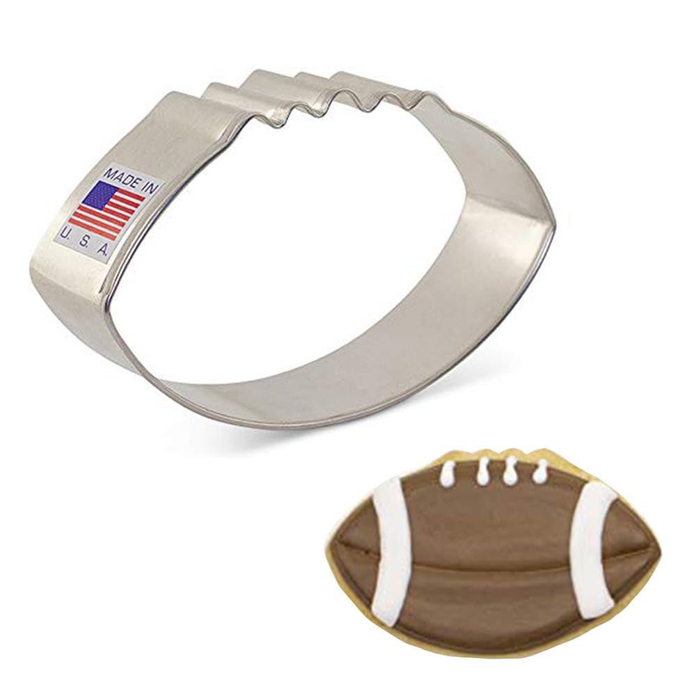 Ann Clark Cookie Cutters Football Cookie Cutter, 8.89 cm