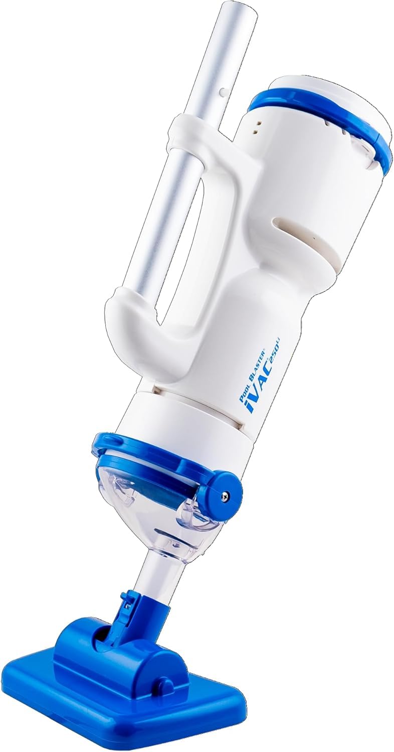 Water Tech Pool Blaster iVac 250 Li Aspirador Piscina Eléctrico Sin Cable, Batería de Litio Recargable, Limpiafondos Potente para Piscinas Elevadas y Enterradas, SPA y Jacuzzi, Aspirador Manual
