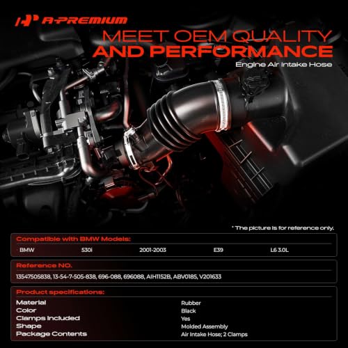 A-Premium Engine Air Cleaner Intake Hose Tube [fits DOHC, 6Cyl 3.0L] by A-Premium - Used condition - Image 2