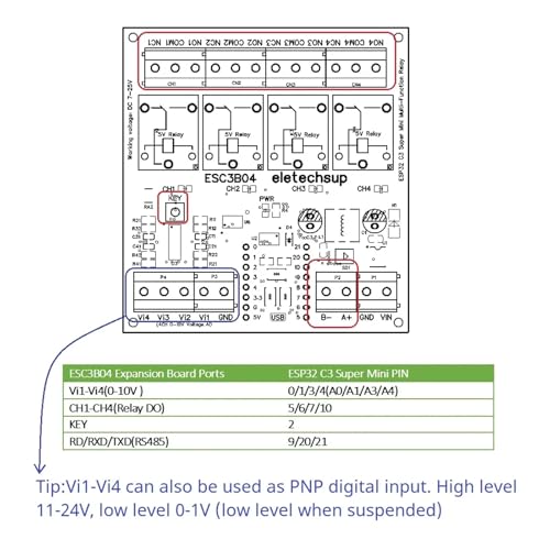 Boîtier relais RS485 ESP32 C3 pour piloter la maison intelligente - 3