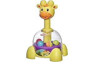 Playskool Giraffalaff Tumble Top Spinning and Popping Baby Toy for 1 Year Olds and Up