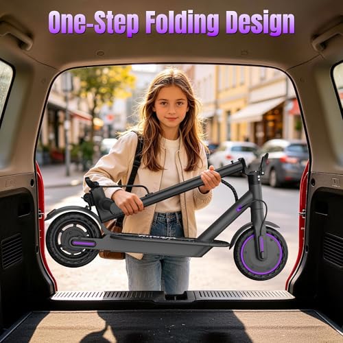 Image of WERHY Electric Scooter, 500W /350W Powerful Motor & 19MPH Top Speed, 16 /25 /27 Miles Range, Folding E Scooter with Dual Braking for Teens and Adults