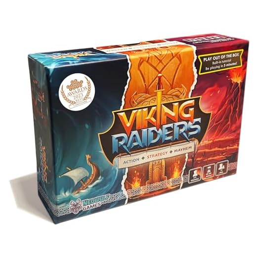 Viking Raiders Gioco di carte | Incredibilmente divertente e altamente interattivo | Scatola piccola e adatta ai viaggi con 198 carte | Perfetto per divertimento in famiglia, serate di gioco e vacanze
