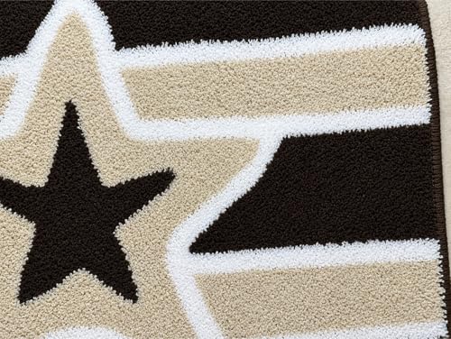 Image of AAZEEM Mat Rugs Non-Slip Abstract Bath Rugs Cute Mat Washable for Tube|Rectangular Door Mat for Home |Drawingroom |Easy Clean Indoor and Outdoor Floor Mat |Super Absorbent |Brown|40 X 60 Cm|