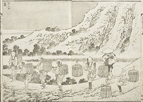 Poster Hokusai au pied du Mont Fuji grand format pour sublimer la déco de votre salon