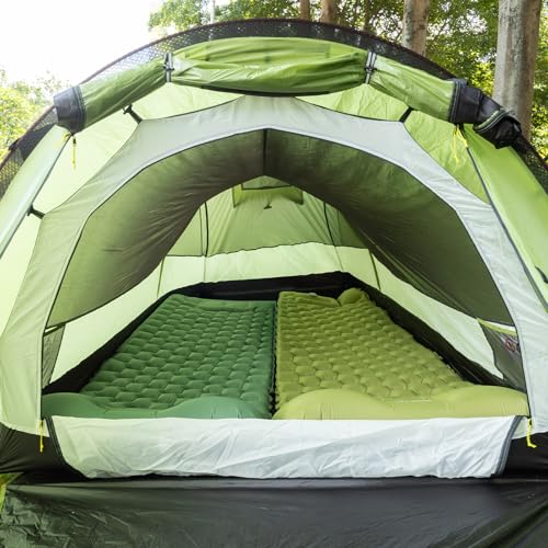 Image of Night Cat Ultralight Tunnel Tent: Waterproof Lightweight Two People Backpacking Tent for Outdoor Camping Hiking Treeking with Double Layers Aluminum Poles and Footprint