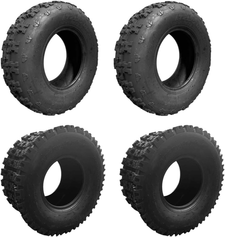 Juego completo de 4 neumáticos ATV UTV 21x7-10 delanteros y 20x10-9 traseros 4 PR sin cámara deportivos todo terreno, barro, arena, nieve y roca