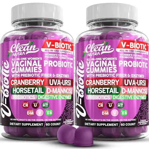 Image of Clean Nutra Vbiotic Gummies, Cranberry, Horsetail, D-Mannose, UVA-Ursi, Probiotic Blend, Enzyme Blend, 60 Count (2)